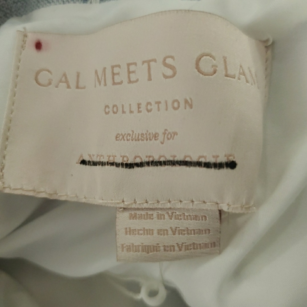 NEW Gal Meets Glam Nikki Gingham Dress blue white - Picture 8 of 10